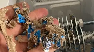 Plastic and cardboard recycling machine from scratch video#1
