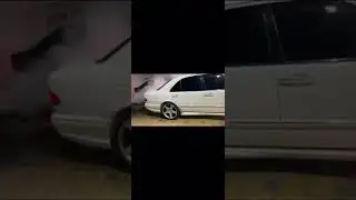 E55 amg burnout 🔥🚀
