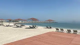 Drive to Private Beach | Crown Island Abu Dhabi | Royal M Hotel