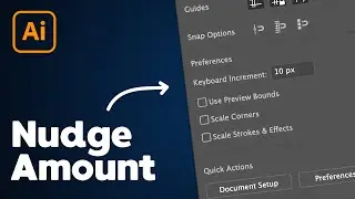 How to Change Keyboard Nudge Increment in Illustrator