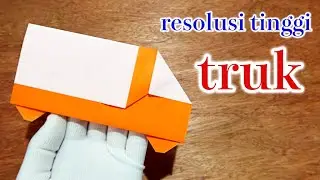 Cara melipat truk / Bagaimana membuat / Origami "Versi kualitas tinggi"