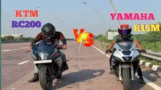 KTM RC 200 VS YAMAHA R15M || DRAG RACE || 🔥 UNEXPECTED RESULT