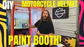Learning to Paint Motorcylce Helmets - Building a DIY Paint Booth