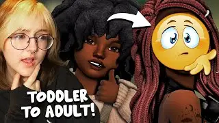 the Toddler to Adult Challenge is DIFFICULT | Sims 4 Create a Sim Challenge