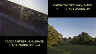 CADDX TARSIER EIS (IMAGE STABILIZATION) ON VS OFF