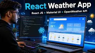 Build a React Weather App 🌦️ | React JS + Material UI + OpenWeather API | Beginner Project