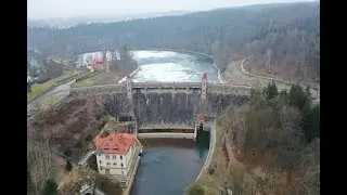 Přehrada Les Království zima 2020