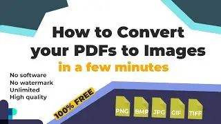 How to Convert your pdfs to image