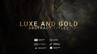 Luxe and Gold | Abstract Titles |  After Effects Templates Videohive