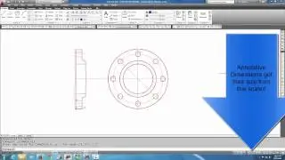 Autocad - Annotative Dimensioning #32