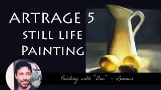 Lemons and Light Still-life Artrage Process Painting