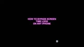 How to bypass screen time lock on any iPhone (2026)!!!
