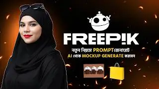 AI দিয়ে Mockup তৈরি করার সঠিক নিয়ম | Freepik AI Mockup PSD Guide 2026 | Photoshop Tutorial