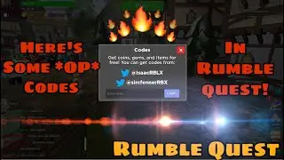 Here's All The Valid *OP* Codes In Rumble Quest! (Roblox)