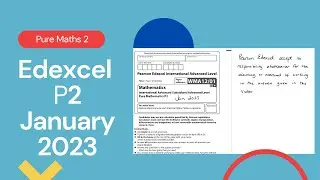 Edexcel IAL P2 January 2023 Exam Paper