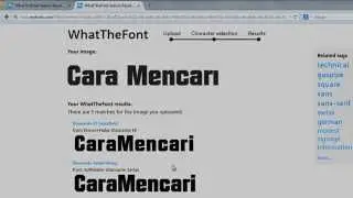 Tutorial Cara Mudah Mencari Nama Font di Coreldraw