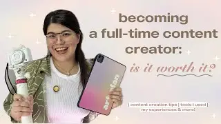 Becoming a full-time CONTENT CREATOR in 2024! 📸 (sharing all the content creation tools I'm using!)