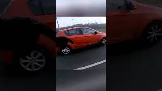 Biker Cut Off by Driver Not Paying Attention