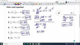 Review of Equations and Inequalities