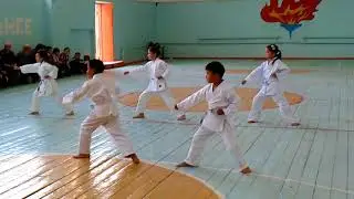 Экзамен по каратэ в школе Билимкана-Нарын