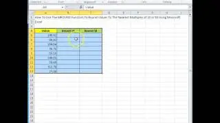 00146 - How To Use The MROUND Function To Round Values To The Nearest Multiples of 10 or 50