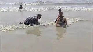 Fun in the sea beach (Mousuni Island)