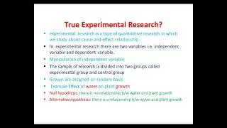 What is a True Experimental Research Design