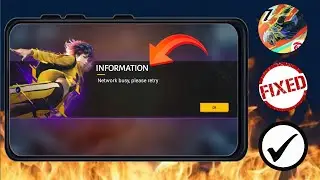 How to Free Fire Network Busy Please Click Retry | Free Fire Network Connection Error 2024