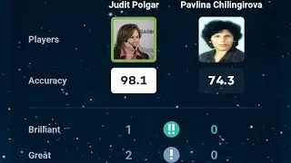 Brilliant Queen sacrifice by Judit Polgar