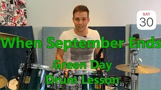 When September Ends Drum Tutorial - Green Day