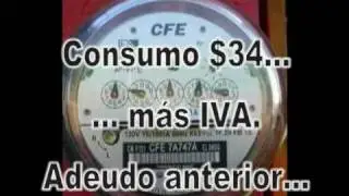Recibo d luz de $250 MILLONES (CFE)