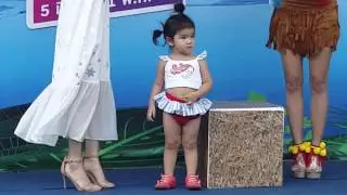 The cuteness of Nong Mali at the opening of the water park at The Mall Bangkapi.