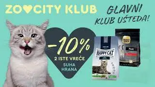 ZOOCITY KLUB: -10% NA DVIJE ISTE VREĆE SUHE HRANE