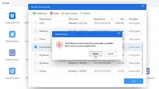 How to Delete Older Backups Using 3uTools？