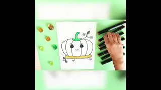 Рисуем ТЫКВУ | Drawing a PUMPKIN | #Shorts