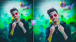 Holi Photo Editing 2020 | Holi Editing Tutorial in PicsArt | Background Change PicsArt