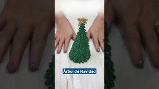 #Tutorial 🎄 Árbol de Navidad ideal para decorar con cinta lurex #eka