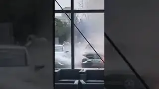 Not a Tesla EV Flash Fire. Mercedes-Benz EQS at Dealership. Not Advertised. Source: 汽车曝光台