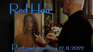Red Hair  -  Portrait painting 12 /11/ 2022