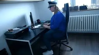 Lazy policewoman feet