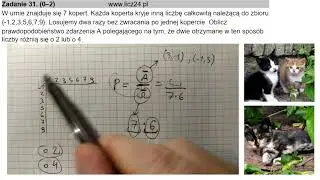 arkusz 1 [zad 31] prawdopodobieństwo, dwa losowania