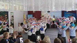 #ИдётСолдатПоГороду #23февраля. Коллективный танец в детском саду №21, г. Новомосковск, 22.02.2024 г