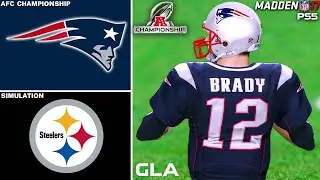 Patriots vs. Steelers Rematch | 2017 AFC Championship | Madden NFL 17 PS5 Simulation