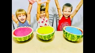АРБУЗ СЛАЙМ ЧЕЛЛЕНДЖ! получились очень крутые арбузы!