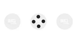 Large and small spots rotation loading animation black and white