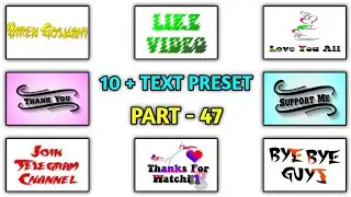 Alight Motion Text Animation Presets | Text Effect Alight Motion | Text Preset Alight Motion