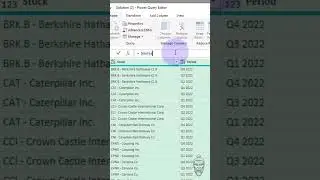 Power Query - Shortcut to Remove Columns
