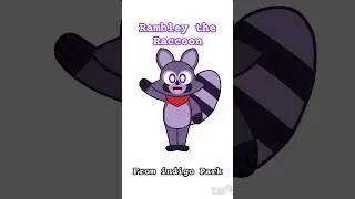 Drawing Rambley the Raccoon from Indigo Park