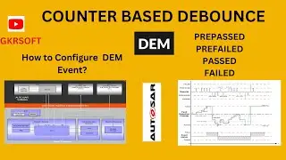 COUNTER DEBOUNCE MECHANISM | HOW TO CONFIGURE DEM EVENT | DEM | AUTOSAR | COUNTER DEBOUNCE ALGORITHM