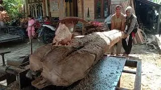 papan istimewa dari balok kayu jati.(@woodhunter2580).